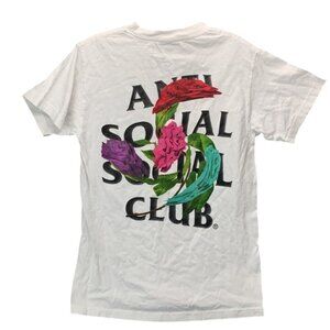 Anti Social Social Club Thorns Tee Women’s S White Graphic Street‎ Short Sleeve